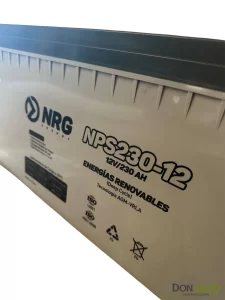 Bateria Solar Estacionaria NRG Solar 230 Ah