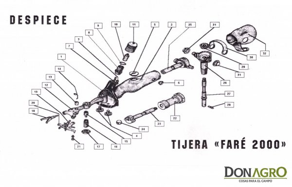 Esquiladora Faré 2000 220v Motor 3/4 Tripa